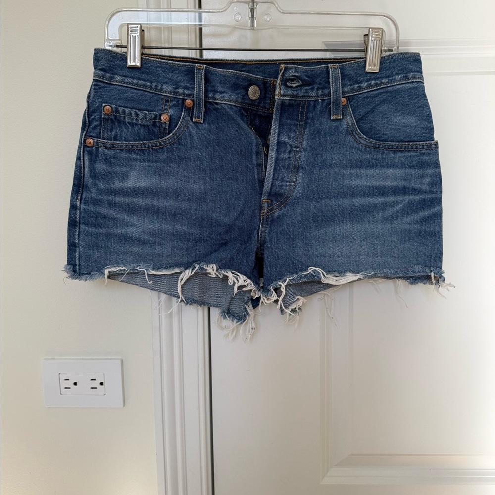 Levi's Distressed Denim Shorts